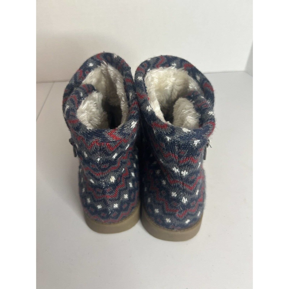 Indigo Rd. Womens Ashley Fabric Closed Toe Knit Faux Fur Boots SZ 11 - Picture 5 of 9
